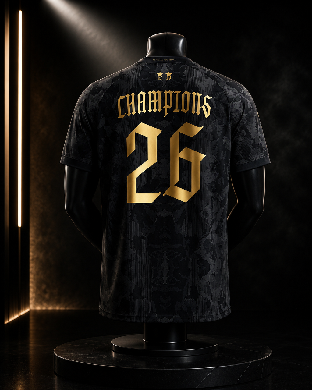 Spain 2026 Champions Jersey - Black