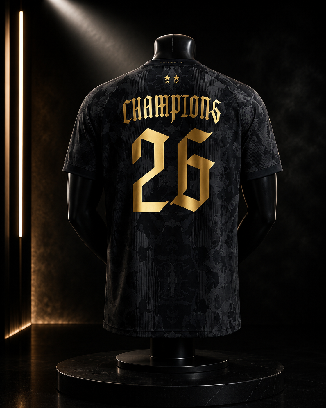 Spain 2026 Champions Jersey - Black
